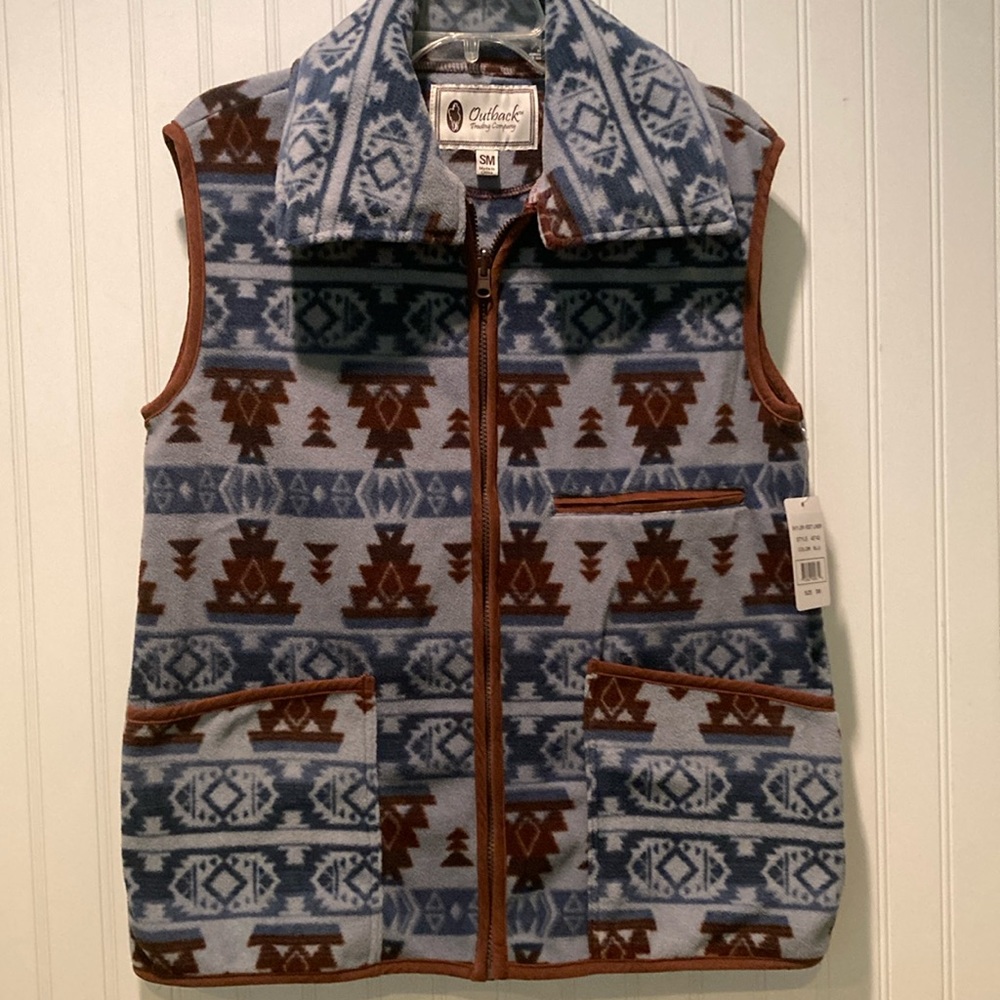 NWT Outback Trading Company Skyler Fleece Vest Size Small